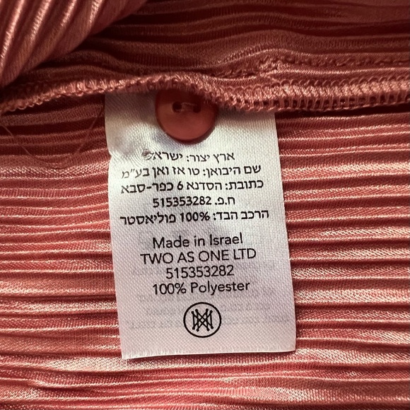 NWT Sabina Musayev Golda Pleated Knit Foil Knot Mini Dress Antique Rose Pink - Picture 15 of 17